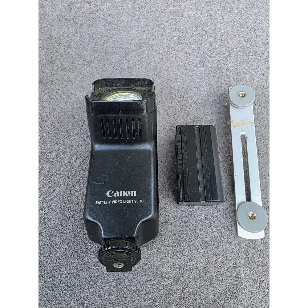 Used Canon VL-10Li On Camcorder Battery Video Light *W/ BATTERY*